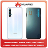 OEM HQ Huawei Honor 20 Honor20 (YAL-L21, YAL-AL00, YAL-TL00) Rear Back Battery Cover Πίσω Καπάκι Κάλυμμα Πλάτη Μπαταρίας + Camera Lens Τζαμάκι Κάμερας White Άσπρο (Premium A+)