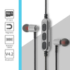 Magnetic Metal Headset bt V4.2 ms-t15 Silver