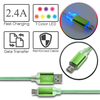 Led Καλώδιο Φόρτισης - Δεδομένων Micro usb Green-White