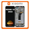 Γνήσια Original Xiaomi Redmi 10 2022, Redmi10 2022 (21121119SG, 22011119UY), LCD Display Screen Assembly Οθόνη + Touch Screen Digitizer Μηχανισμός Αφής + Frame Bezel Πλαίσιο Σασί Carbon Gray Μαύρο 560001K19S00 (Service Pack By Xiaomi)