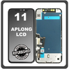 iPhone 11, iPhone11 (A2221, A2111) APLONG LCD Display Screen Assembly Οθόνη + Touch Screen Digitizer Μηχανισμός Αφής Black Μαύρο (Ref By Apple) (Lifetime Warranty​)