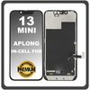 HQ OEM Συμβατό Με Apple iPhone 13 Mini, iPhone 13Mini (A2628, A2481) APLONG InCell FHD LCD Display Screen Assembly Οθόνη + Touch Screen Digitizer Μηχανισμός Αφής Black Μαύρο (Premium A+) (Lifetime Warranty​)