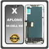 HQ OEM Συμβατό Με Apple iPhone X (A1865, A1901) APLONG In-Cell-HD, InCell-HD LCD Display Screen Assembly Οθόνη + Touch Screen Digitizer Μηχανισμός Αφής Black Μαύρο (Premium A+) (Lifetime Warranty​)