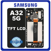 HQ OEM Συμβατό Για Samsung Galaxy A32 5G (SM-A326B, SM-A326B/DS) TFT LCD Display Screen Assembly Οθόνη + Touch Screen Digitizer Μηχανισμός Αφής + Frame Bezel Πλαίσιο Σασί Awesome Black Μαύρο (Premium A+​)