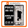 HQ OEM Συμβατό Με Xiaomi Poco X6 5G (23122PCD1G, 23122PCD1I) AMOLED LCD Display Screen Assembly Οθόνη + Touch Screen Digitizer Μηχανισμός Αφής + Frame Bezel Πλαίσιο Σασί Black Μαύρο (Premium A+)