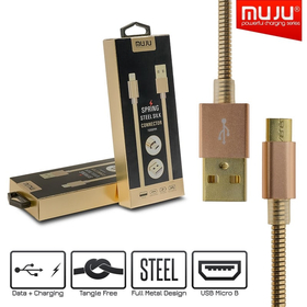 Muju Καλώδιο Φόρτισης - Δεδομένων Micro usb 1m Pink