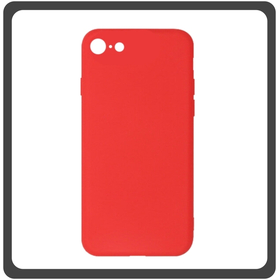 Θήκη Πλάτης - Back Cover, Silicone Σιλικόνη Red Κόκκινο For iPhone 7/8/SE 2020/SE 2022