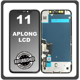 iPhone 11, iPhone11 (A2221, A2111) APLONG LCD Display Screen Assembly Οθόνη + Touch Screen Digitizer Μηχανισμός Αφής Black Μαύρο (Ref By Apple) (Lifetime Warranty​)