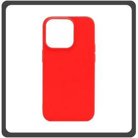 Θήκη Πλάτης - Back Cover, Silicone Σιλικόνη High Quality Liquid TPU Soft Protective Case Red Κόκκινο For iPhone 13 Pro Max