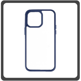 Θήκη Πλάτης - Back Cover Silicone Σιλικόνη TPU-Rimmed Acrylic Protective Case Blue Μπλε For iPhone 11 Pro Max
