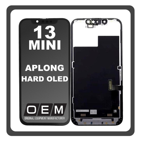 HQ OEM Συμβατό Με Apple iPhone 13 mini (A2628, A2481) APLONG HARD OLED LCD Display Screen Assembly Οθόνη + Touch Screen Digitizer Μηχανισμός Αφής Black Μαύρο (Premium A+) (Lifetime Warranty​)