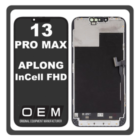 HQ OEM Συμβατό Με Apple iPhone 13 Pro Max (A2643, A2484) APLONG InCell FHD LCD Display Screen Assembly Οθόνη + Touch Screen Digitizer Μηχανισμός Αφής Black Μαύρο (Premium A+) (Lifetime Warranty​)